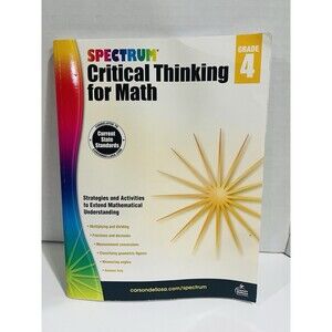 Spectrum Grade 4 Critical Thinking for Math Workbook, Multiplication, Divisi...